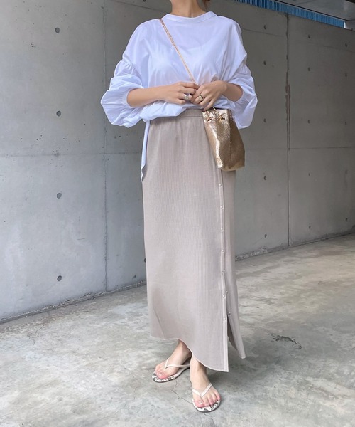 DouDou（ドゥドゥ）の「前後2WAYブラウス（シャツ/ブラウス・レディース・ホワイト/チャコールグレー/サックスブルー・FREE）」の16枚目の写真