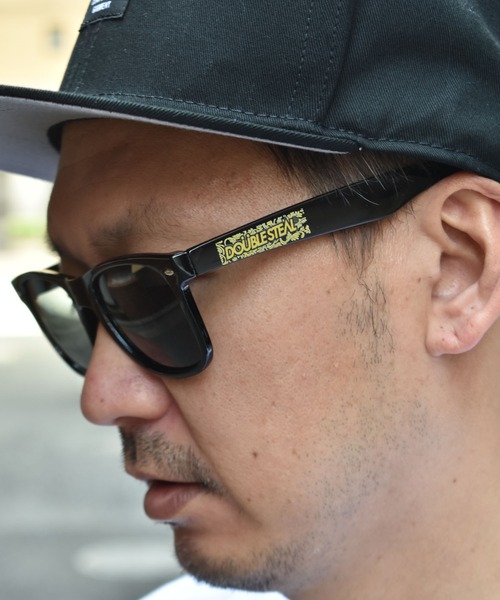 DOUBLE STEAL（ダブルスティール）の「Aloha LOGO Sunglasses（サングラス・メンズ・ブラック×ホワイト/ブラック×イエロー・FREE）」の14枚目の写真
