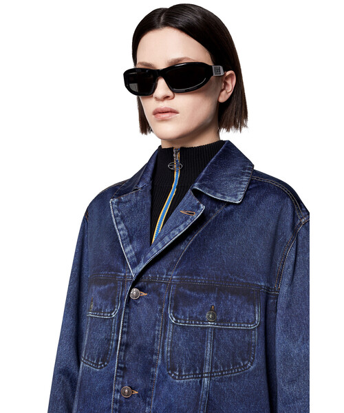 DIESEL（ディーゼル）の「ユニセックス ロングジャケット デニムプリント トロンプルイユ（ステンカラーコート・レディース・インディゴブルー・SMALL/X-SMALL）」の10枚目の写真