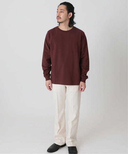 UNFOLLOW（アンフォロー）の「【FOLL / フォル】パーフェクトギザロングスリーブTシャツ（Tシャツ/カットソー・メンズ・ホワイト/ブラウン・1/2/3）」の4枚目の写真