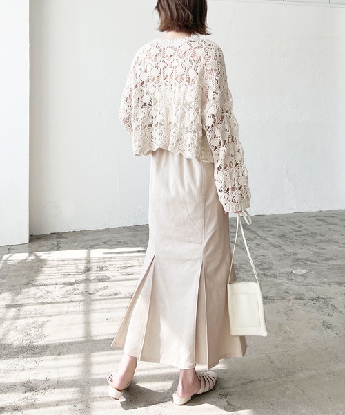 LIAN（リアン）の「リネンブレンドマーメイドスカート（スカート