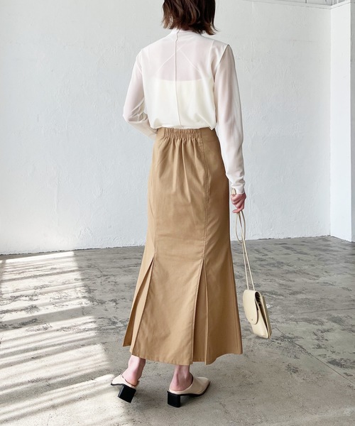 LIAN（リアン）の「リネンブレンドマーメイドスカート（スカート