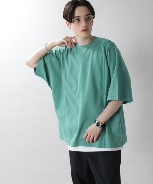 RAGEBLUE(レイジブルー)の「スムースコットン/ドルマンスリーブビッグTシャツ(Tシャツ/カットソー・メンズ・ホワイト/ブラック/グリーン系その他/ブルー系その他/オレンジ系その他・SMALL/MEDIUM/LARGE)」の4枚目の写真