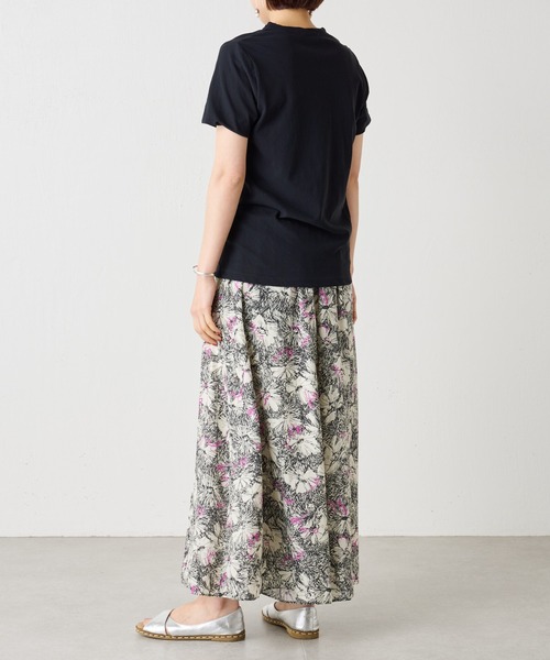 BEARDSLEY（ビアズリー）の「さらっとした肌ざわり強燃Tシャツ（Tシャツ/カットソー・レディース・ホワイト/ブラック・FREE）」の10枚目の写真