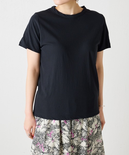 BEARDSLEY（ビアズリー）の「さらっとした肌ざわり強燃Tシャツ（Tシャツ/カットソー・レディース・ホワイト/ブラック・FREE）」の8枚目の写真