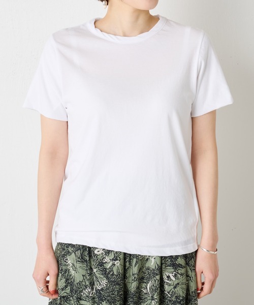 BEARDSLEY（ビアズリー）の「さらっとした肌ざわり強燃Tシャツ（Tシャツ/カットソー・レディース・ホワイト/ブラック・FREE）」の17枚目の写真