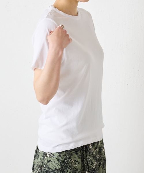 BEARDSLEY（ビアズリー）の「さらっとした肌ざわり強燃Tシャツ（Tシャツ/カットソー・レディース・ホワイト/ブラック・FREE）」の18枚目の写真
