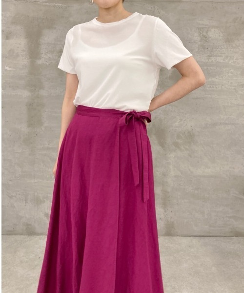 BEARDSLEY（ビアズリー）の「さらっとした肌ざわり強燃Tシャツ（Tシャツ/カットソー・レディース・ホワイト/ブラック・FREE）」の20枚目の写真