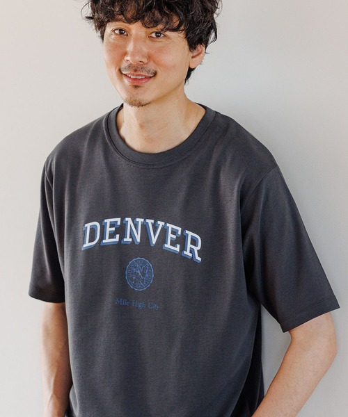 GLOBAL WORK(グローバルワーク)の「冷感機能付きT/255797(Tシャツ/カットソー・メンズ・ブラック/グレー/ホワイト系/サックスブルー系/ライトグレー/グリーン/ホワイト系その他/チャコールグレー・SMALL/MEDIUM/LARGE/X-LARGE)」の5枚目の写真