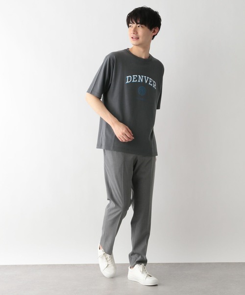 GLOBAL WORK(グローバルワーク)の「冷感機能付きT/255797(Tシャツ/カットソー・メンズ・ブラック/グレー/ホワイト系/サックスブルー系/ライトグレー/グリーン/ホワイト系その他/チャコールグレー・SMALL/MEDIUM/LARGE/X-LARGE)」の11枚目の写真