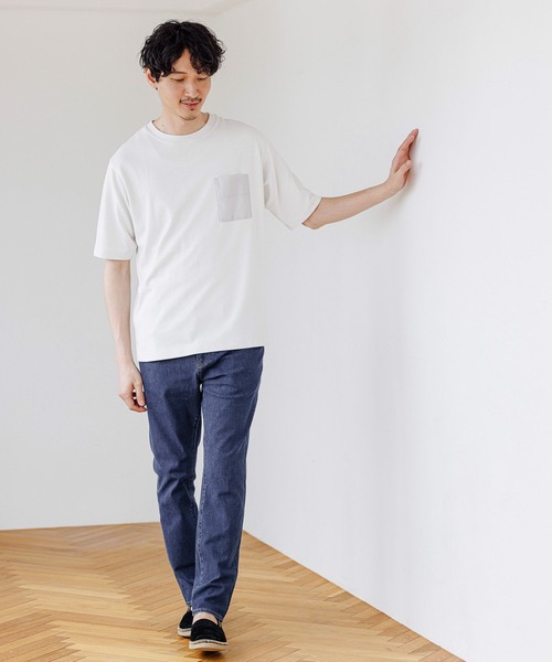 GLOBAL WORK(グローバルワーク)の「冷感機能付きT/255797(Tシャツ/カットソー・メンズ・ブラック/グレー/ホワイト系/サックスブルー系/ライトグレー/グリーン/ホワイト系その他/チャコールグレー・SMALL/MEDIUM/LARGE/X-LARGE)」の20枚目の写真