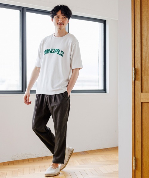 GLOBAL WORK(グローバルワーク)の「冷感機能付きT/255797(Tシャツ/カットソー・メンズ・ブラック/グレー/ホワイト系/サックスブルー系/ライトグレー/グリーン/ホワイト系その他/チャコールグレー・SMALL/MEDIUM/LARGE/X-LARGE)」の18枚目の写真