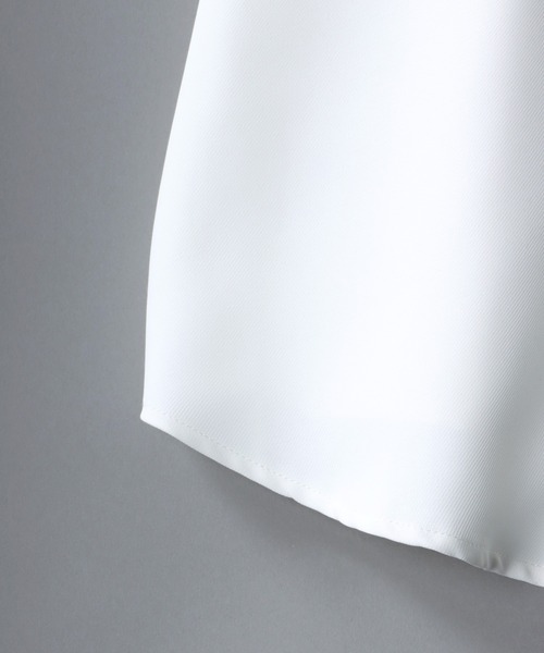 SITRY（シトリー）の「SITRY Oversize Drop shoulder Regular collar shirt/別注 ビッグシルエット ドレープツイル レギュラーカラーシャツ（シャツ/ブラウス・メンズ・ホワイト/チャコールグレー/ライトグレー/ブラック/ダークグリーン/ベージュ/ブラウン/グレイッシュブルー/ホワイト系その他/ブラック系その他/ブラック系その他2・L/M）」の14枚目の写真