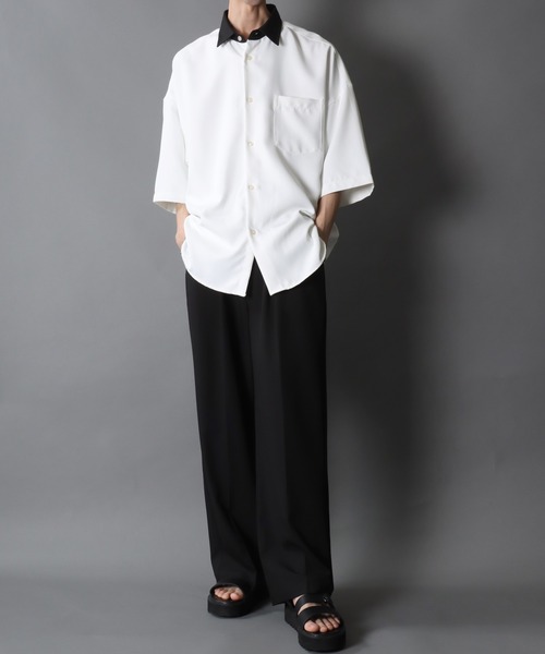 Curensology 定番✨ビッグシャツ ホワイト 楽天市場】【SACRA】サクラ 塩縮加工コットンシャツ レディース