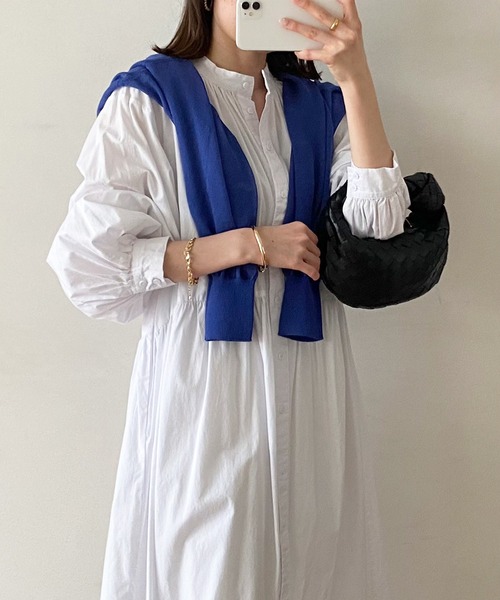 Emma Taylor（エマテイラー）の「前後2WAYパール釦シアーカーディガン（カーディガン/ボレロ・レディース・ホワイト/ブラック/イエロー/ブルー/グリーン・FREE）」の14枚目の写真