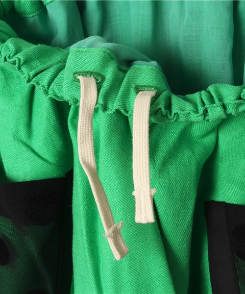 COMECHATTO&CLOSET（カムチャットアンドクロゼット）の「チュールドットBIGポケットスカート（スカート・キッズ・ブラック/グリーン/ピンク・M/L/S）」の6枚目の写真