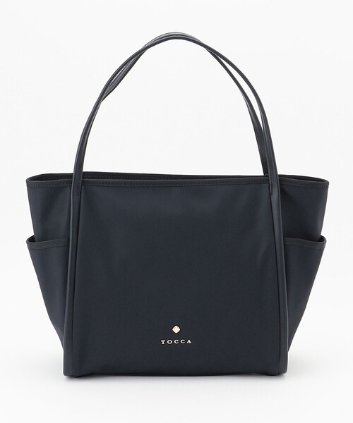 TOCCA(トッカ)の「TRIM LEATHER NYLONTOTE トートバッグ(トートバッグ・レディース・ネイビー系/ブラック系/ベージュ系・F)」の3枚目の写真