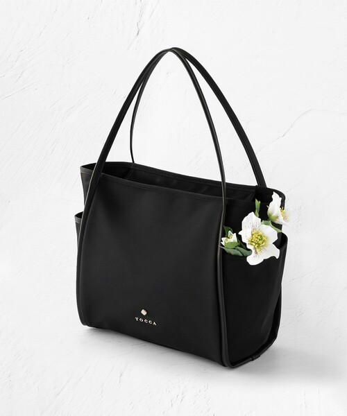 TOCCA(トッカ)の「TRIM LEATHER NYLONTOTE トートバッグ(トートバッグ・レディース・ネイビー系/ブラック系/ベージュ系・F)」の6枚目の写真