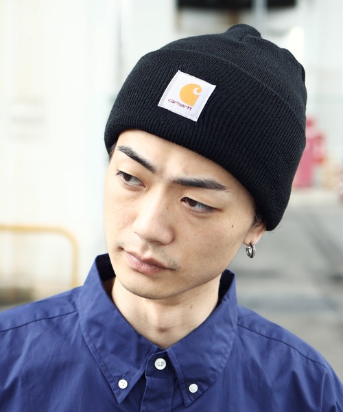 Carhartt(カーハート)の「Carhartt/カーハート アクリル ニット帽 Acrylic Watch(ニットキャップ/ビーニー・メンズ・ホワイト/ブラック/ネイビー/ライム/グレー/ブラウン系その他/ブラック×ホワイト/ブラウン/オレンジ/チャコールグレー・FREE)」の18枚目の写真