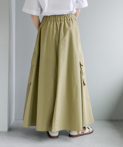 PUAL CE CIN（ピュアルセシン）の「【Du noir】カーゴスカート（スカート・レディース・ブラック/カーキ・FREE）」の13枚目の写真