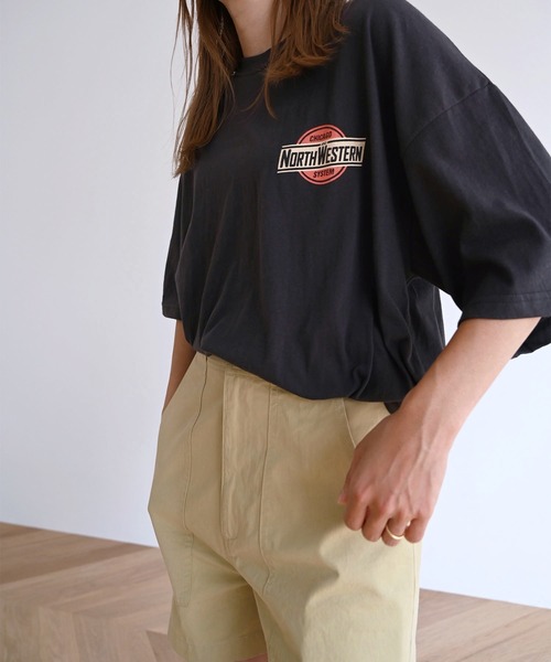 CANAL JEAN(キャナルジーン)の「El mar(エルマール) "NORTH WESTERN"半袖Tシャツ(Tシャツ/カットソー・レディース・ホワイト/チャコールグレー・ONE SIZE)」の15枚目の写真