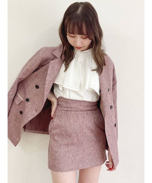 dazzlin（ダズリン）の「ケープノースリブラウス（シャツ/ブラウス・レディース・オフホワイト/パープル/ベージュ・FREE）」の9枚目の写真