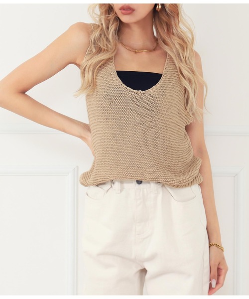 セール テープヤーン両vネックタンクトップ タンクトップ Latina ラティーナ のファッション通販 Zozotown