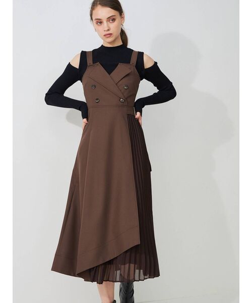 MERCURYDUO（マーキュリーデュオ）の「アームウォーマー付きリブニット（ニット/セーター・レディース・ブラック/オフホワイト/イエロー・FREE）」の17枚目の写真