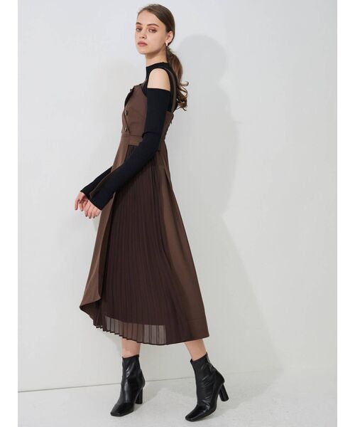 MERCURYDUO（マーキュリーデュオ）の「アームウォーマー付きリブニット（ニット/セーター・レディース・ブラック/オフホワイト/イエロー・FREE）」の22枚目の写真