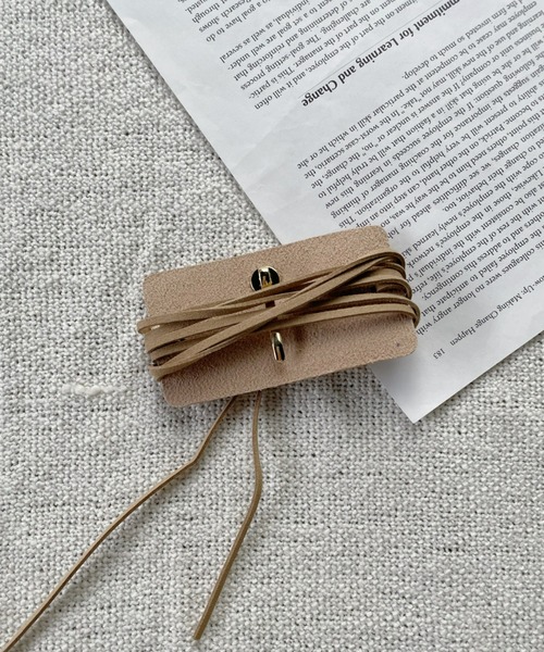 CLEA(クレア)の「ヘアアレンジスエードリボン(その他ヘアアクセサリー・レディース・ブラウン/ベージュ/ライトベージュ/ブラック・FREE)」の12枚目の写真