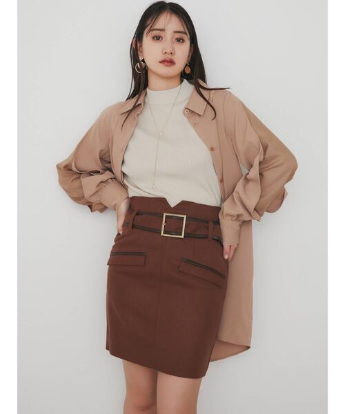 RESEXXY(リゼクシー)の「シアー切替スリーブシャツ(シャツ/ブラウス・レディース・ホワイト/ブラック/モカ・FREE)」の12枚目の写真