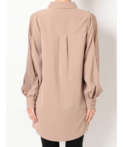 RESEXXY(リゼクシー)の「シアー切替スリーブシャツ(シャツ/ブラウス・レディース・ホワイト/ブラック/モカ・FREE)」の10枚目の写真