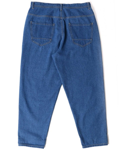 Lazar（ラザル）の「Denim Wide Tapered Pants/デニム ワイドテーパードパンツ（デニムパンツ・メンズ・チャコール/ライトインディゴブルー/インディゴブルー/ダークインディゴブルー/ケミカルウォッシュ/アイボリー/ブラック/ライトブルー/チャコールグレー/ワンウォッシュ・S/M/L）」の21枚目の写真