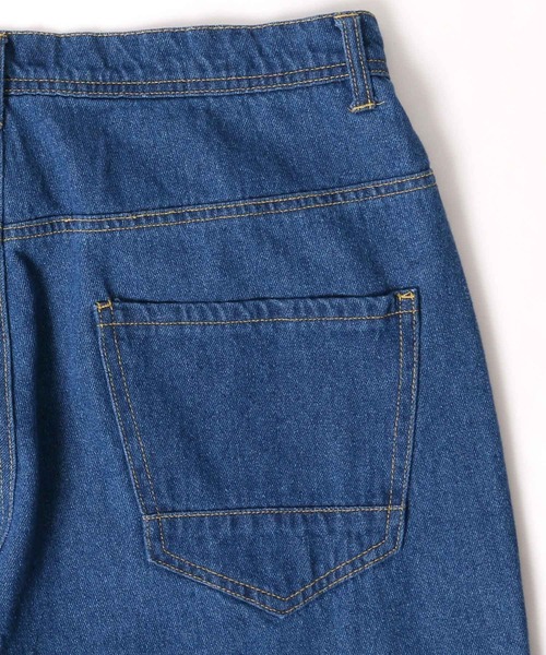 Lazar（ラザル）の「Denim Wide Tapered Pants/デニム ワイドテーパードパンツ（デニムパンツ・メンズ・チャコール/ライトインディゴブルー/インディゴブルー/ダークインディゴブルー/ケミカルウォッシュ/アイボリー/ブラック/ライトブルー/チャコールグレー/ワンウォッシュ・S/M/L）」の22枚目の写真