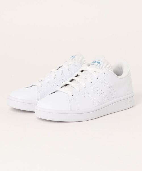 adidas（アディダス）の「《adidas》ADVAN COURT BASE M（スニーカー・メンズ・ブラック/ホワイト×ホワイト/ホワイト×ブラック/ホワイト系その他/ホワイト×ネイビー/ホワイト×ブルー/ホワイト×ライム・23.5cm/27.5cm/23.0cm/27.0cm/24.5cm/25.5cm/22.5cm/25.0cm/26.0cm/26.5cm/24.0cm/28.0cm/28.5cm/29.0cm/30.0cm）」の2枚目の写真