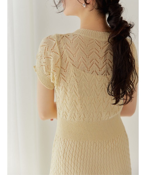 Ayla(アイラ)の「crochet knit dress(ワンピース・レディース・ブラック/クリーム・FREE)」の15枚目の写真