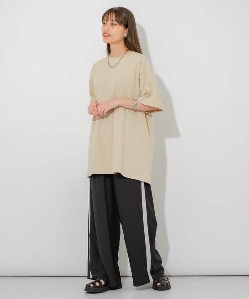 Paradise Picnic(パラダイスピクニック)の「バック箔プリントユニセックスT(Tシャツ/カットソー・レディース・ホワイト/ブラック/ベージュ・FREE)」の15枚目の写真