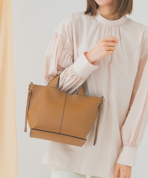 RODE SKO（ロデスコ）の「プチ3WAY軽量トートバッグ（トートバッグ・レディース・ブラック/アイボリー/ブルー系その他/キャメル・ONE）」の6枚目の写真