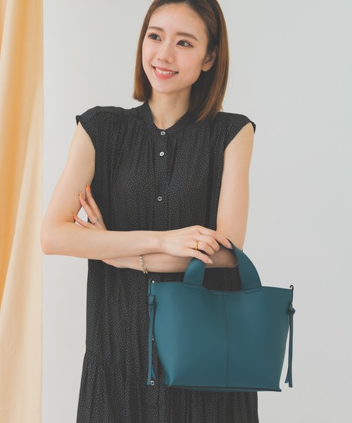 RODE SKO（ロデスコ）の「プチ3WAY軽量トートバッグ（トートバッグ・レディース・ブラック/アイボリー/ブルー系その他/キャメル・ONE）」の18枚目の写真