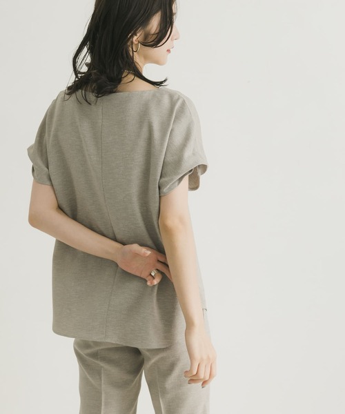 URBAN RESEARCH（アーバンリサーチ）の「リネンライクドルマンブラウス（シャツ/ブラウス・レディース・ネイビー/グレー系その他・FREE）」の13枚目の写真