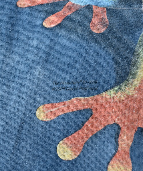 THE MOUNTAIN（ザマウンテン）の「【ヴィンテージ古着】Y2K THE MOUNTAIN / ザ・マウンテン タイダイ アニマルプリントTシャツ カエル（Tシャツ/カットソー・メンズ・ネイビー・LARGE）」の8枚目の写真