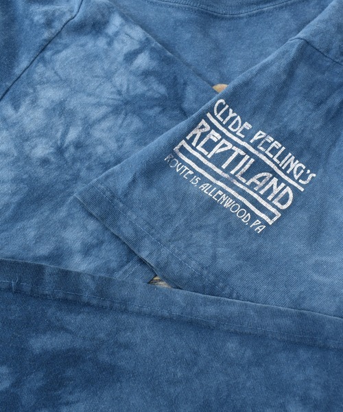 THE MOUNTAIN（ザマウンテン）の「【ヴィンテージ古着】Y2K THE MOUNTAIN / ザ・マウンテン タイダイ アニマルプリントTシャツ カエル（Tシャツ/カットソー・メンズ・ネイビー・LARGE）」の2枚目の写真