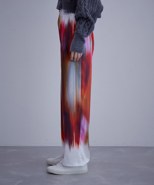 ADAM ET ROPE'（アダムエロペ）の「アート＆カラーイージーパンツ（その他パンツ・レディース・イエロー/ピンク系その他2・FREE）」の8枚目の写真