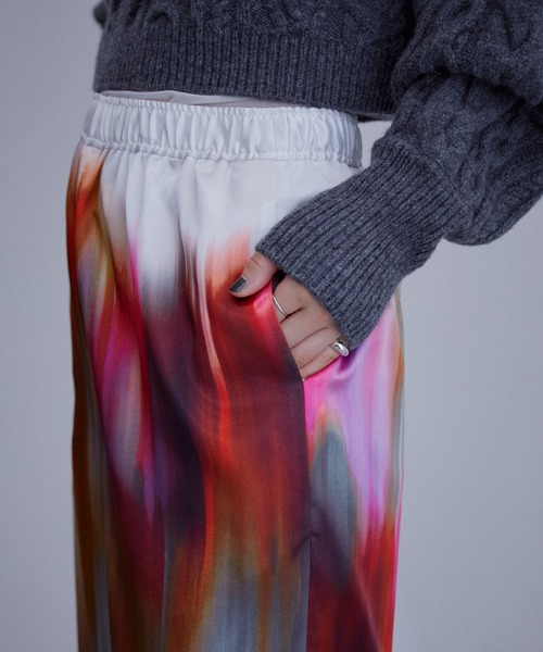 ADAM ET ROPE'（アダムエロペ）の「アート＆カラーイージーパンツ（その他パンツ・レディース・イエロー/ピンク系その他2・FREE）」の12枚目の写真