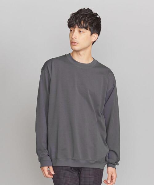 BEAUTY&YOUTH UNITED ARROWS（ビューティーアンドユースユナイテッドアローズ）の「ツイン クリア コットン スウェット クルーネック（Tシャツ/カットソー・メンズ・ホワイト/ブラック/ダークグリーン/ダークグレー・S/M/L/XL）」の3枚目の写真