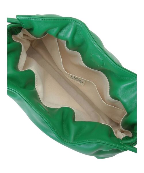 Ungrid(アングリッド)の「フェイクレザーギャザークラッチバッグ(クラッチバッグ・レディース・ブラック/イエロー/オレンジ/グリーン・FREE)」の7枚目の写真