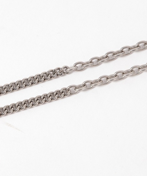 HARE（ハレ）の「コンビステンレスロングネックレス(HARE)（ネックレス・メンズ・シルバー・FREE）」の5枚目の写真