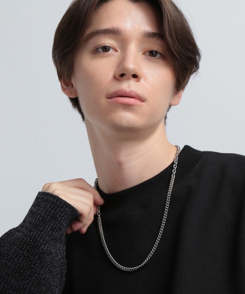 HARE（ハレ）の「コンビステンレスロングネックレス(HARE)（ネックレス・メンズ・シルバー・FREE）」の2枚目の写真