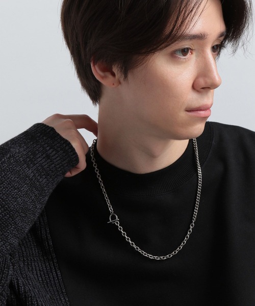 HARE（ハレ）の「コンビステンレスロングネックレス(HARE)（ネックレス・メンズ・シルバー・FREE）」の3枚目の写真