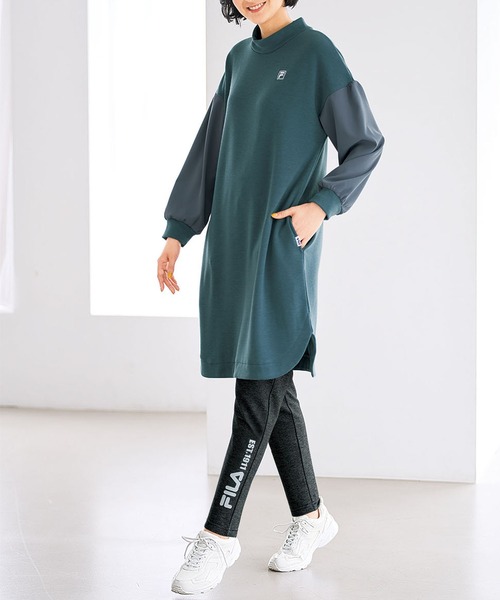 FILA（フィラ）の「ＦＩＬＡ　デニム調ストレッチパンツ（その他パンツ・レディース・ブラック/インディゴブルー・MEDIUM/X-LARGE/LARGE）」の5枚目の写真